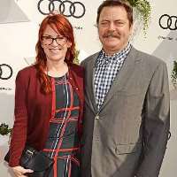 Megan Mullally husband Nick Offerman Megan Mullally husband Nick Offerman