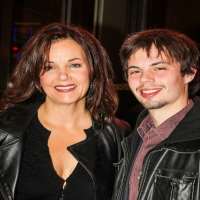 Margaret Colin son Sam Deas Margaret Colin son Sam Deas
