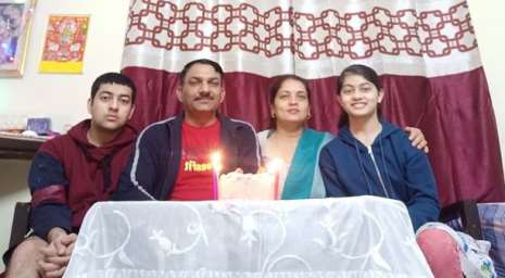 Subedar Sanjay Kumar Family