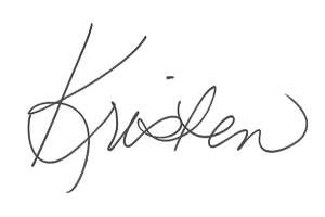 Kristen Wilson Signature