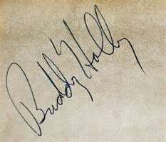 Buddy Holly Signature