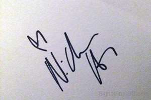 Nicholas Hoult Signature