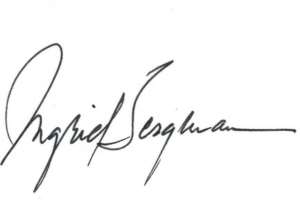 Ingrid Bergman Signature