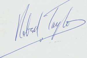 Robert Taylor (Australian actor) Signature