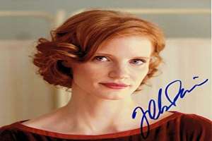 Jessica Chastain Signature