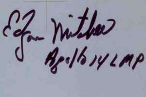 Edgar Mitchell Signature