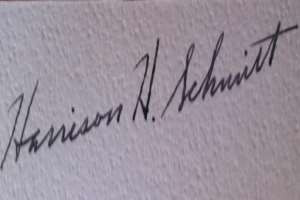 Harrison Schmitt Signature