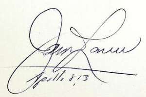Jim Lovell Signature