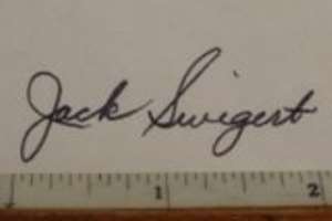 Jack Swigert Signature