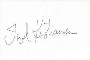 Ingrid Kristiansen Signature