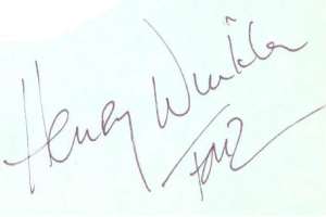 Henry Winkler Signature