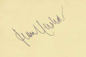 Jean Hersholt Signature