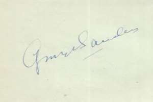 George Sanders Signature