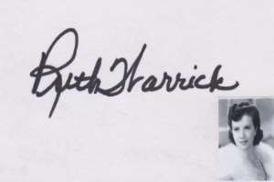 Ruth Warrick Signature