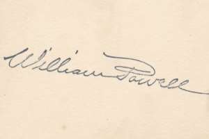 William Powell Signature