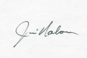 Jim Nabors Signature