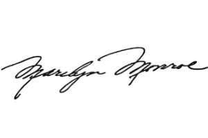 Marilyn Monroe Signature
