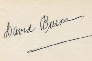 David Burns Signature
