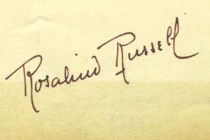 Rosalind Russell Signature