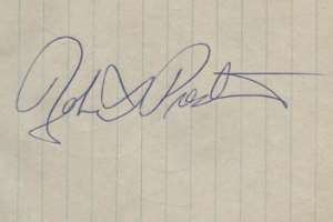 Robert Preston Signature