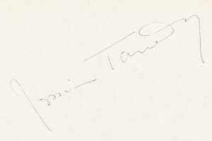 Jessica Tandy Signature