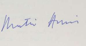 Martin Amis Signature