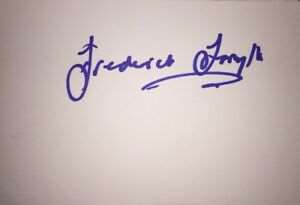 Frederick Forsyth Signature