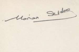 Marian Seldes Signature