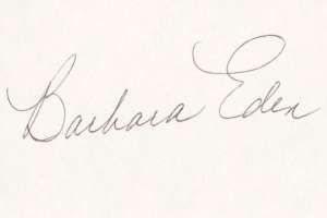Barbara Eden Signature