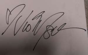 Vic Mignogna Signature