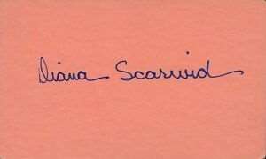 Diana Scarwid Signature