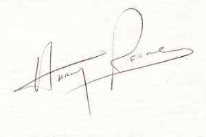 Harry Reems Signature