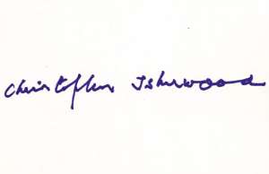 Christopher Isherwood Signature