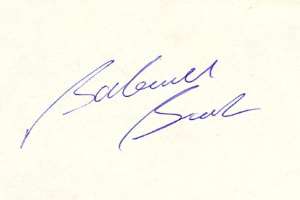 Barbara Bach Signature