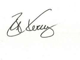 Bob Kerrey Signature