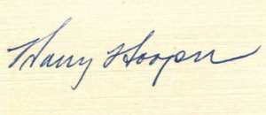 Harry Hooper Signature