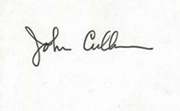 John Cullum Signature