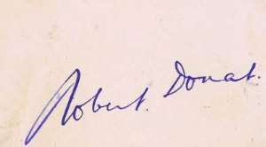Robert Donat Signature