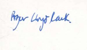 Roger Lloyd Pack Signature