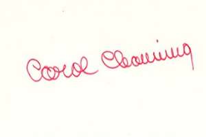 Carol Channing Signature