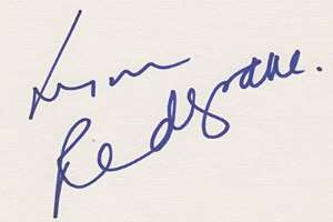 Lynn Redgrave Signature