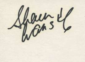 Shaun Evans Signature