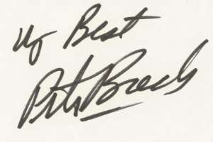 Peter Breck Signature