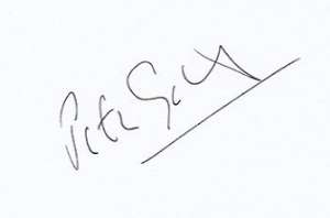Peter Gabriel Signature