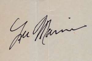 Lee Marvin Signature