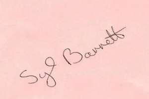 Syd Barrett Signature