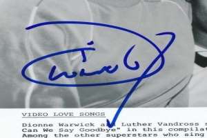 Dionne Warwick Signature