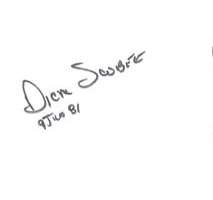 Dick Scobee Signature