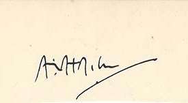 A. A. Milne Signature