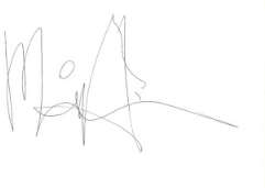 Michael Hutchence Signature